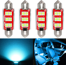 578 Ice Blue Led Bulbs 4 Pack Festoon 41-42mm Car Interior Lights