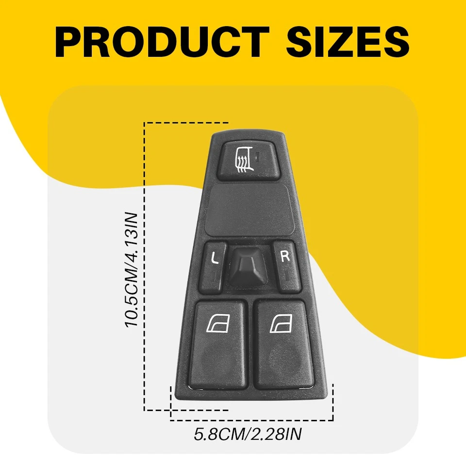 前左侧电源窗开关适用于沃尔沃 VNL No.21628532/22569484 — 第 3/4 张图片