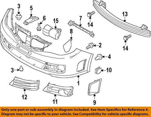 NEW GENUINE OEM 08-17 SUBARU Crosstrek Bumper Component-Lower Bracket 57707FG040 - Picture 1 of 7