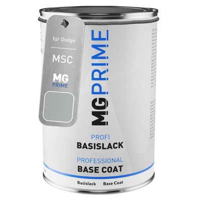 Autolack Dose spritzfertig für Dodge MSC Light Arctic Grey Basislack 1,0L