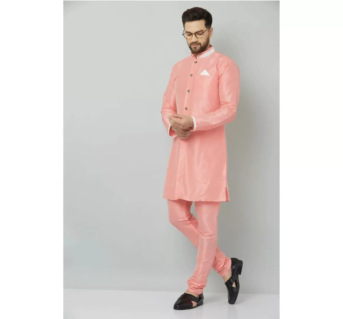 Beige Linen Kurta Set | Off white pants, Aza fashion, Fashion