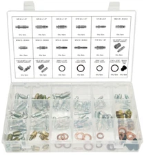 Swordfish 30290 - Brake Bleeder Screw Nipple Repair Insert Assortment, 105pieces