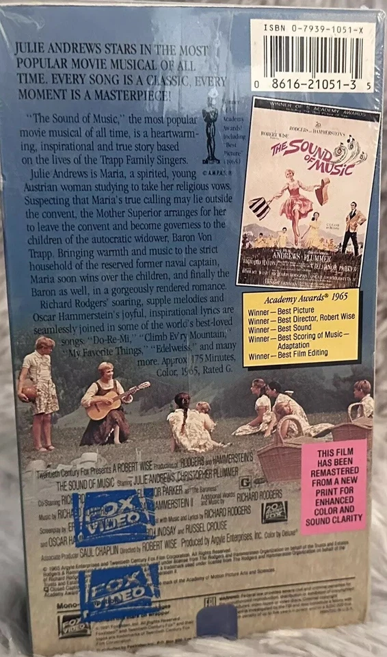 NEW The Sound Of Music Rodgers & Hammerstein Collection VHS 2 Tape 1991 Sealed - Image 3 of 4