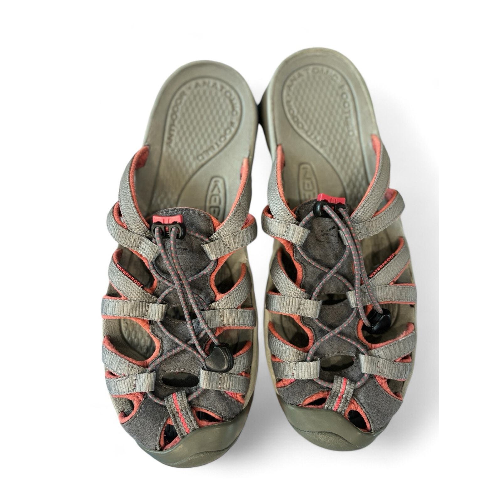 Keen Sandali donna Newport impermeabili slip on mules grigio rosa 6
