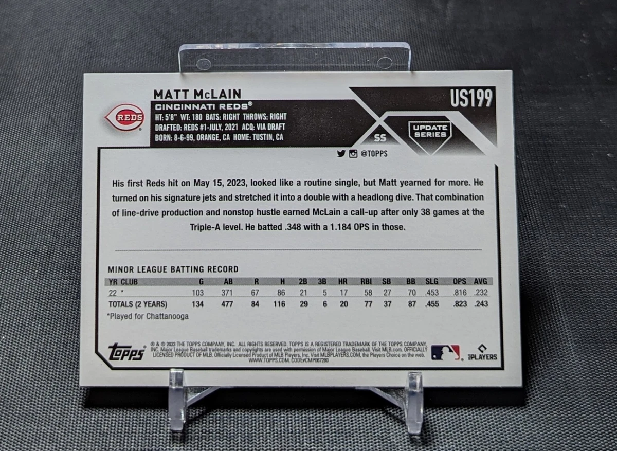 沸騰ブラドン McLain Matt card now topps Cincinnati RC ルーキー