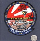 CVN-76 USS RONALD REAGAN 2008 WESTPAC US Navy Squadron Cruise Patch