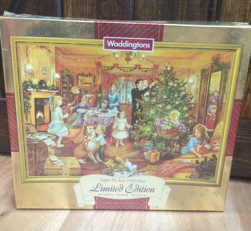 NEW! Waddingtons Super De Luxe 1000 Piece Double Sided Christmas Puzzle