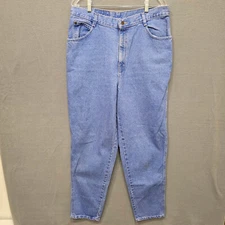 Vintage Gitano Womens Light Wash Denim Blue Jeans Size 16 Petite