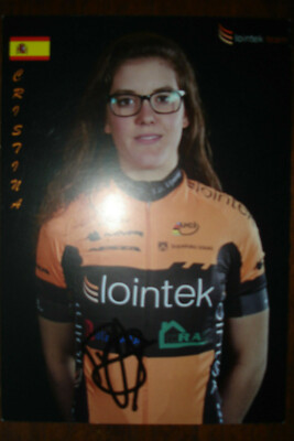 Radsport Karte Signatur/Autogramm Cristina MARTINEZ LOINTEK 2015   
