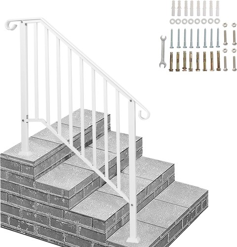 Durable Outdoor Handrail for Steps with Easy Install Kit - Transitional Style - Picture 3 of 9