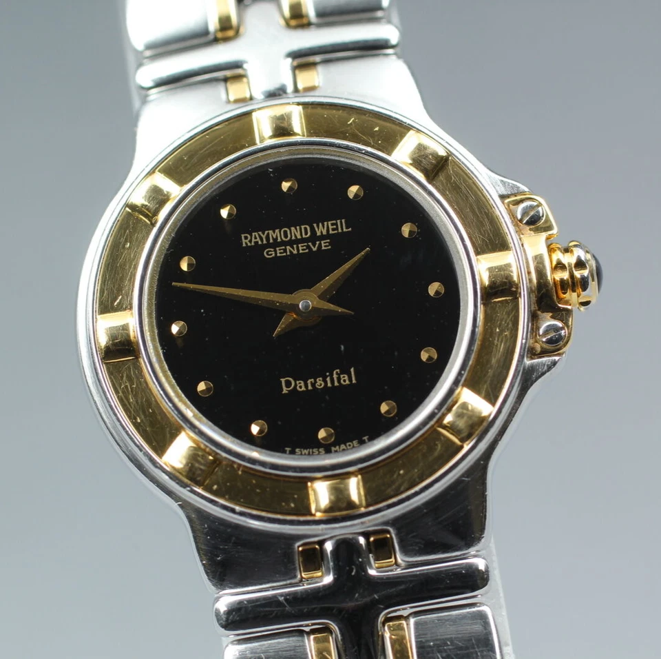 [Exc+5]  Raymond Weil Parsifal 9690 black Dial Ladies 23mm Qz Watch From JAPAN - Image 2 of 4