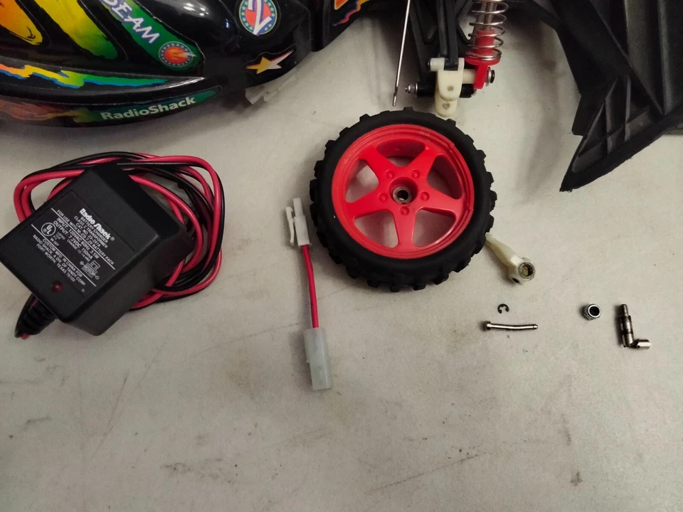 Vintage 1/10 Radio Shock Tandy Air Bean RC Car. - Image 4 of 4