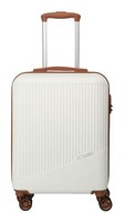 travelite Bali Bali 4W Trolley S Trolley White / Cognac Weiß Hellbraun Neu