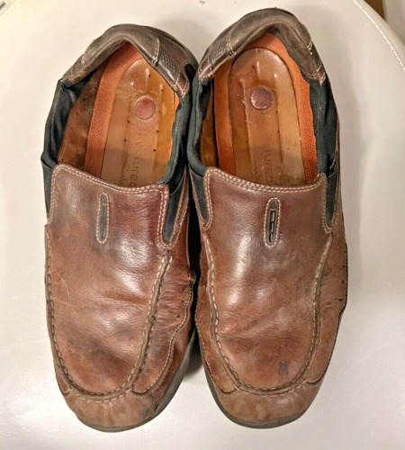 Clarks Unstructured Brown Leather Loafer Men's Siz