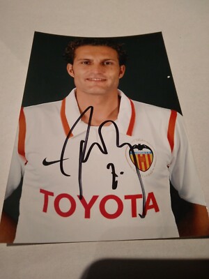 Signiertes Foto Ruben Baraja FC Valencia NEU 