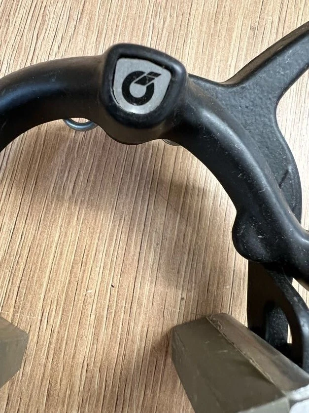 una pinza de freno trasera NOS negro