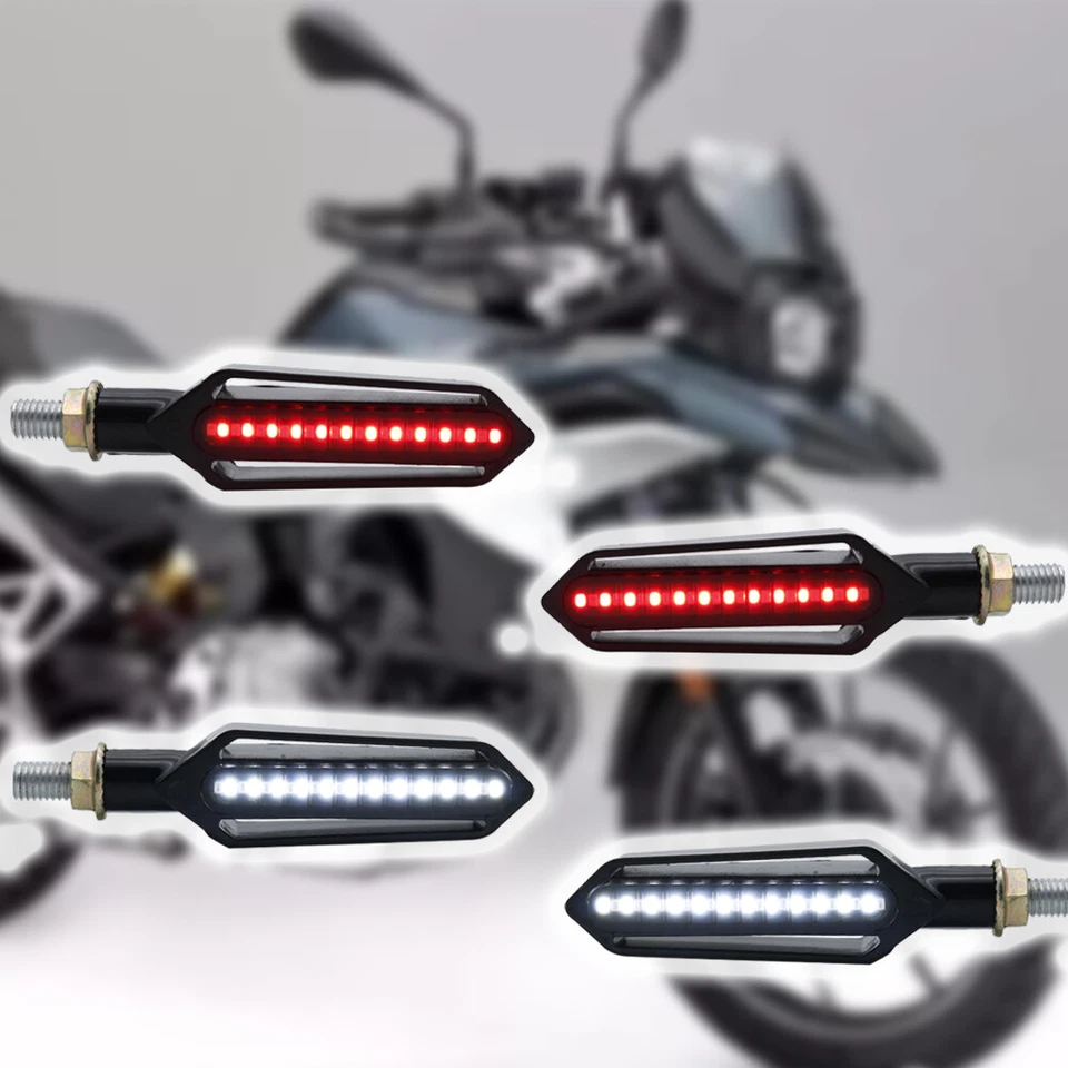 For Yamaha fz1 fazer fz8 xj6 fz6 turn signal Lights Flowing flicker led Blinkers - Image 4 of 4