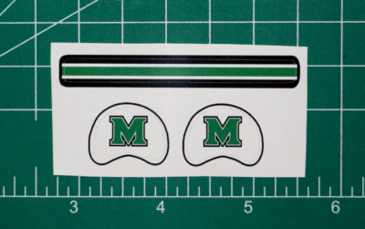 Marshall Thundering Herd Mini Football Gumball Helmets *DIECUT DECALS* Sunbelt