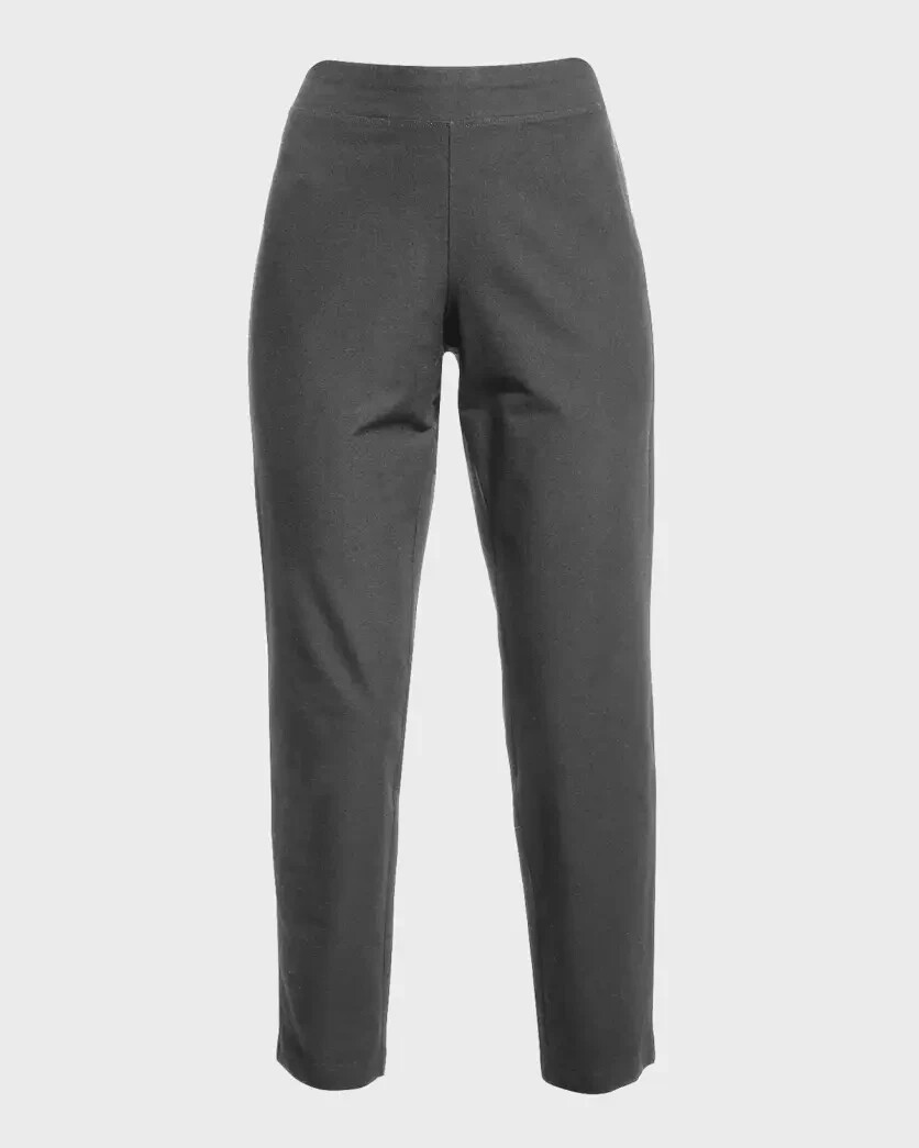 NEW Eileen Fisher Stretch Crepe High-Waisted Pants Graphite Size XS #P3902