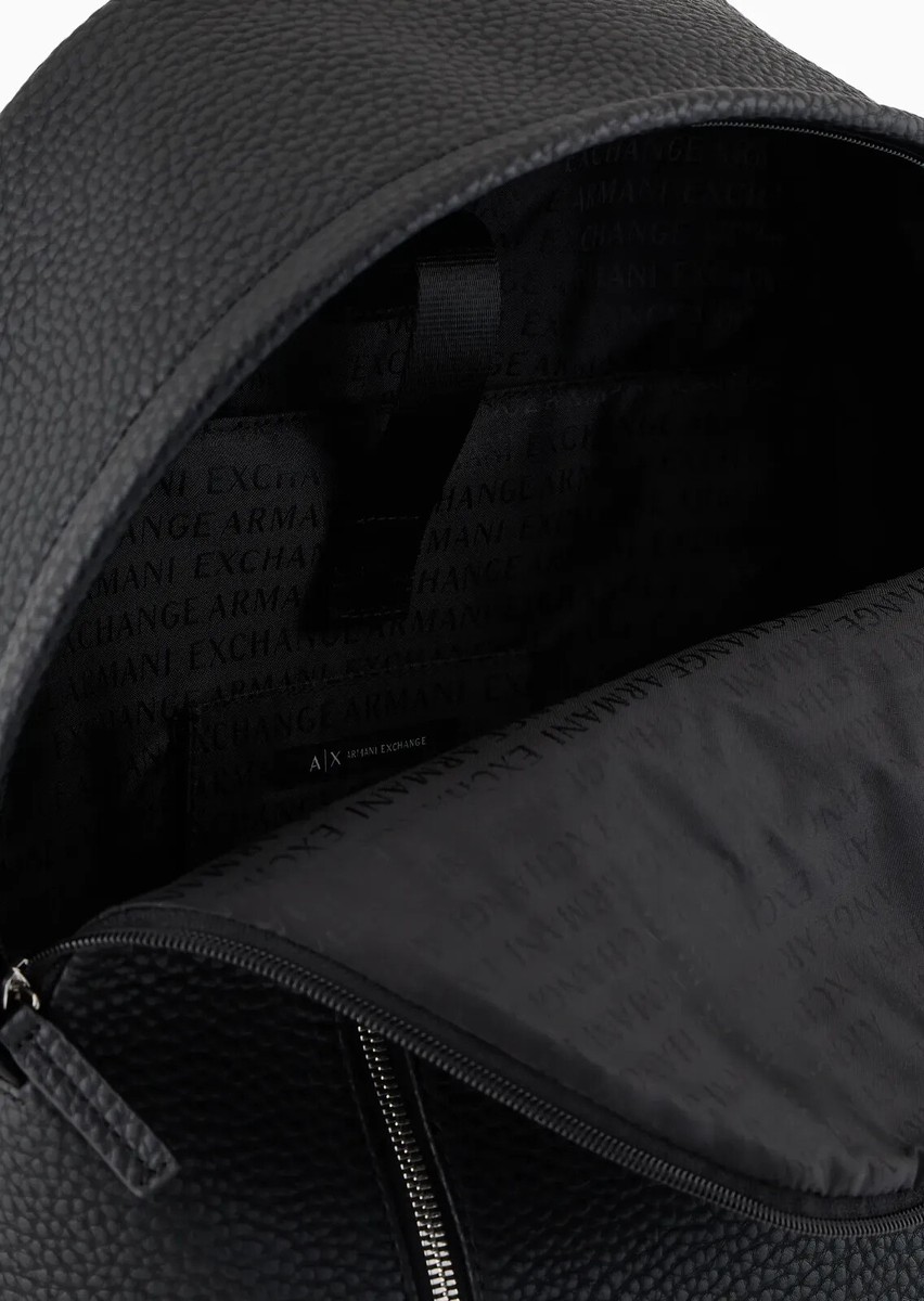 Armani Exchange Men's Backpack Zip Logo 952631 CC828 00020 Black