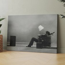 Blown Away Guy Ad 1970s Music Speakers Tape Canvas Print Wall Art