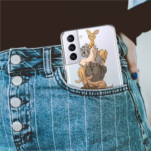 Silicone Soft TPU Case For Samsung Galaxy S22 S21 FE S23 S24 Animals Phone Cover - Picture 32 of 100