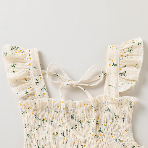 Toddler Dress Ruffle Sleeveless Button down Dress for Toddler Girl Dress Summer - Picture 5 of 13