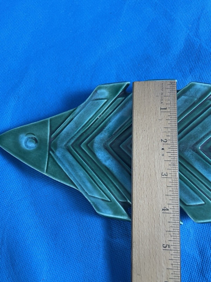 Souvenir Vintage Fish Shaped Seafood Serving Plate Dish Tray Platter