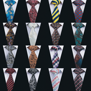 Classic-Tie-Blue-Red-Brown-Paisley-Floral-Striped-Silk-Single-Necktie-Wedding