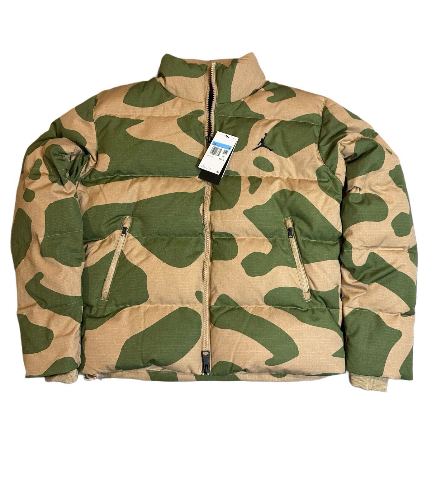 Nike Jordan Flight Heritage Printed Collar Zip Down Jacket MSRP $325