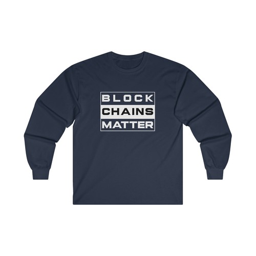 Block Chains Matter lustiges langärmeliges T-Shirt aus Baumwolle | Crypto - Bild 22 von 27
