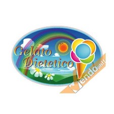 ADESIVO SAGOMATO GELATO DIETETICO PER BANCO VETRINE FINESTRE GELATERIA GELATERIE