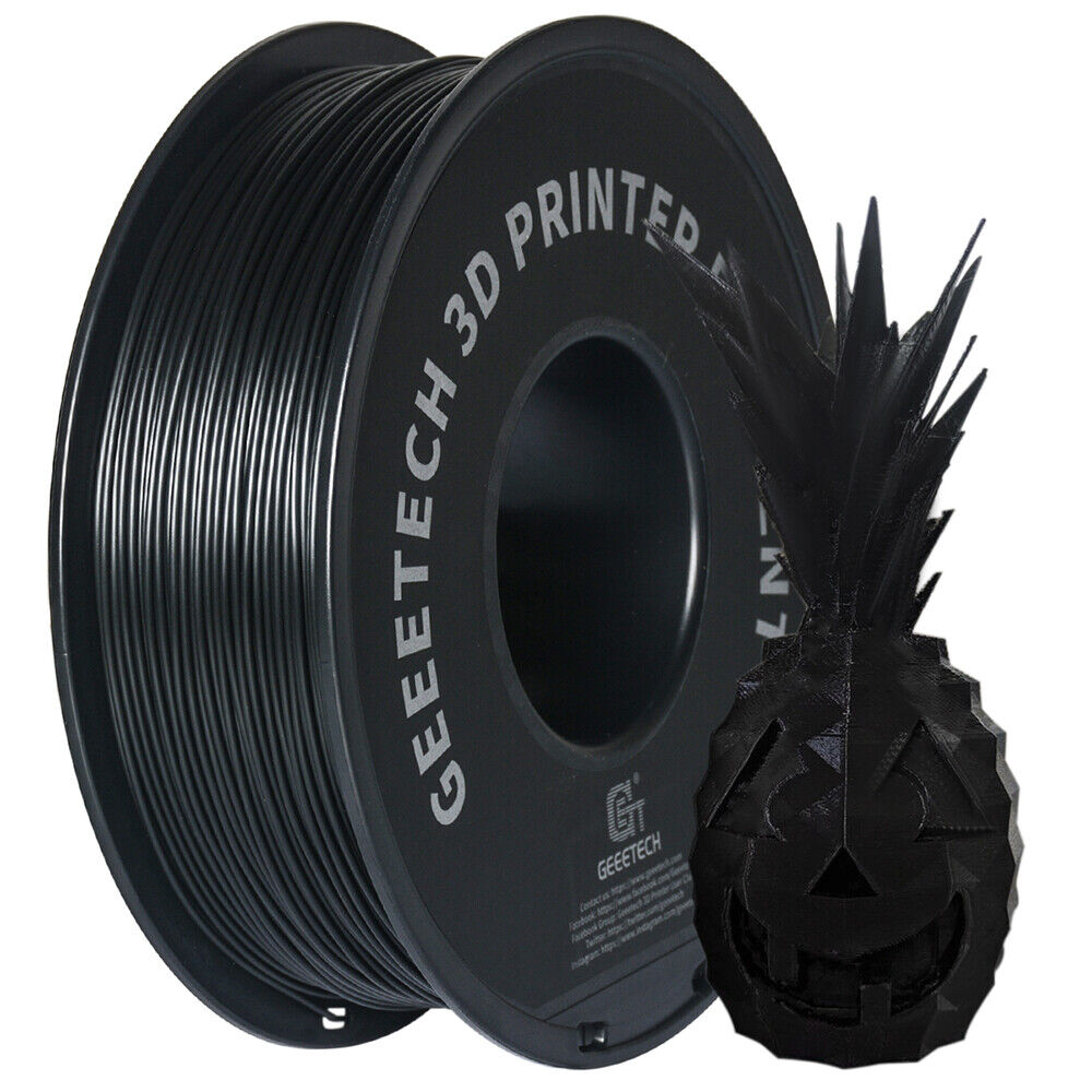 Geeetech 3D Drucker PLA Filament schwarz 1.75Mm 1Kgroll Verbrauchsmaterial Neu