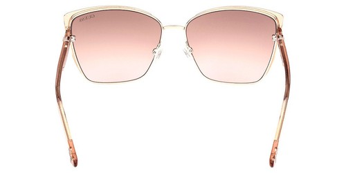 Marco de gafas de sol de plástico cuadrado ojo de gato rosa oro rosa Guess GU7922 05F 57-14-140 - Imagen 4 de 4
