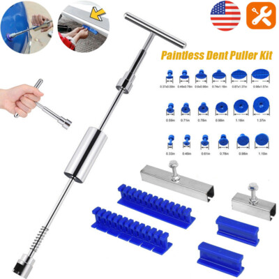 6/19PC Car Body Dent Puller Hammer Tool Paintless Hail Damage Remover Repair Kit