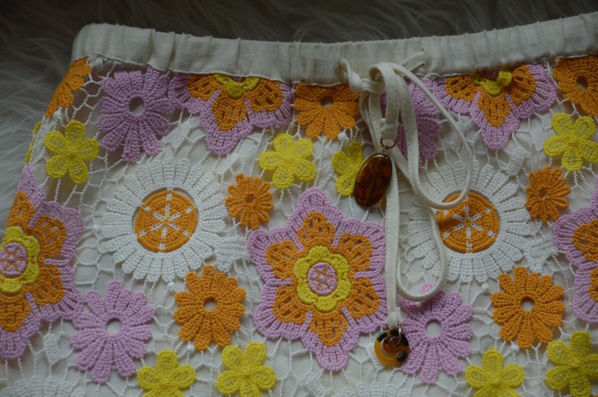 ZARA New Crochet Lace Floral Skirt 2731/257 Enid Sinclair ZARA New Crochet Lace Floral Skirt 2731/257 Enid Sinclair