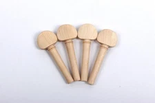 4pcs 4/4 Violin peg natural maple wood Fiddle pegs part Accessories