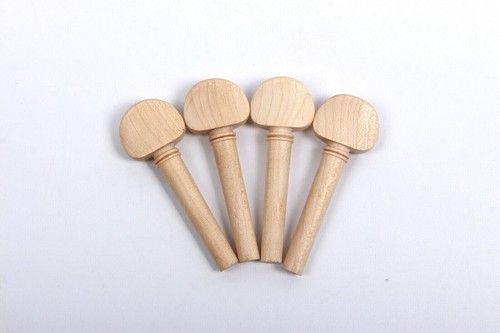 4pcs 4/4 Violin peg natural maple wood Fiddle pegs part Accessories - Picture 1 of 4