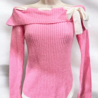 Size Off the Shoulder Lace up Bow New