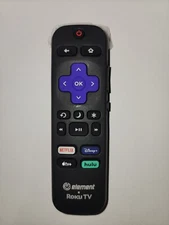 Original Element Roku TV Remote Control Netflix/Disney Plus/Apple/Hulu Hot Keys