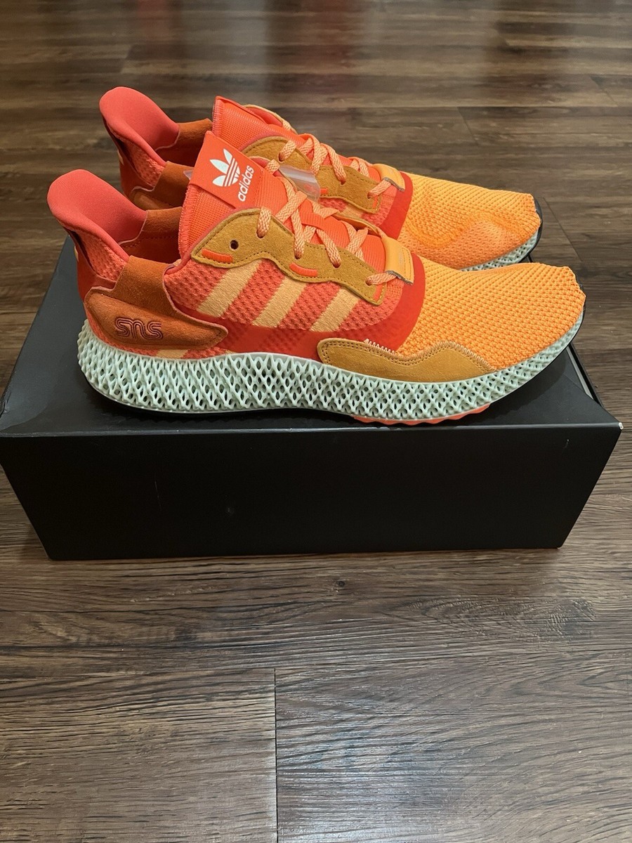 Adidas ZX 4000 4D SNS Sneakersnstuff Orange Men's Sz 13 Sunrise