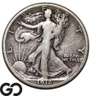 New Listing1916-S Walking Liberty Half Dollar, Fine Wholesale Bid: 260 * Better Date
