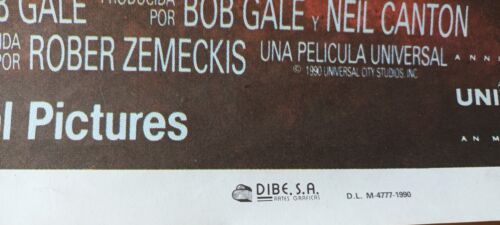 Back To The Future III ORIGINAL Spanish '90 POSTER Michael J. Fox Drew Struzan 3 - Foto 2 di 2