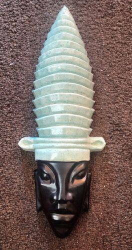 Arte da parete tribale africana vintage anni 50 Mallory Studios MCM - Foto 3 di 5