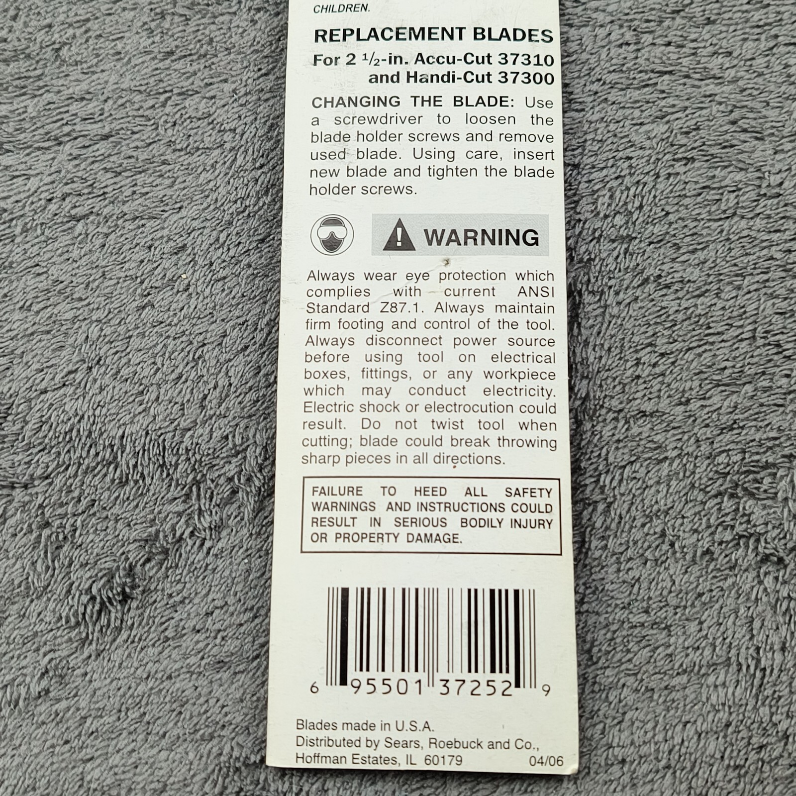 Pack of 5 21/2" Replace Blade For Craftsman HandiCut 37300 37310