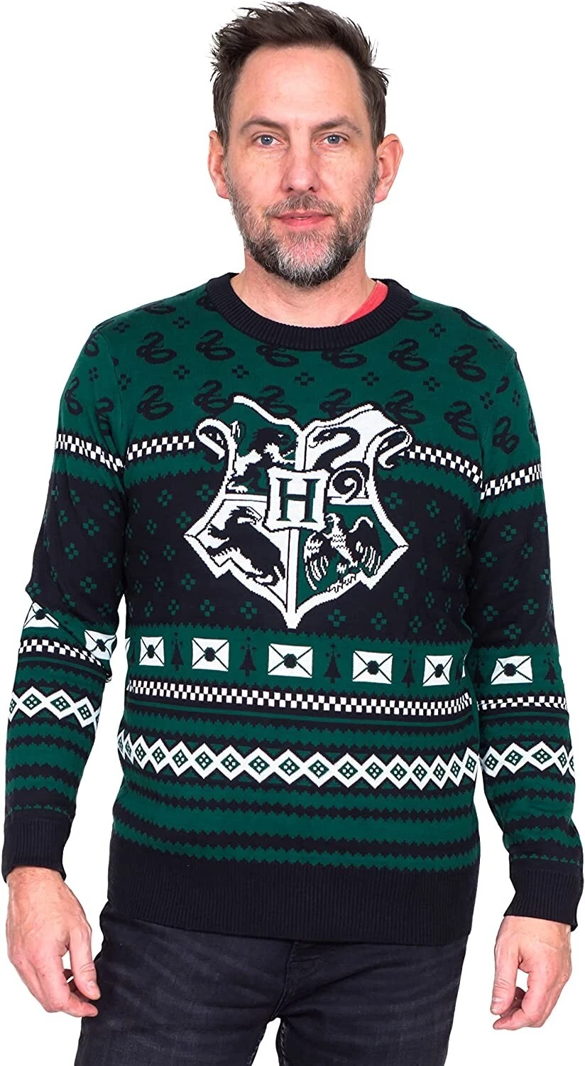 Harry Potter Slytherin Xmas Patterns Ugly Christmas Sweater