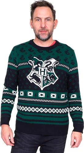 Harry Potter Slytherin Xmas Patterns Ugly Christmas Sweater