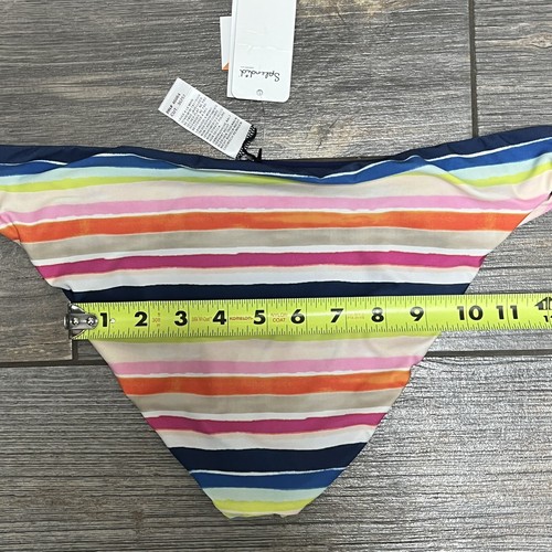 NWT $54 Splendid Womens Large Binini Bottoms Watercolor Horizon Reversible Retro - Picture 10 of 12