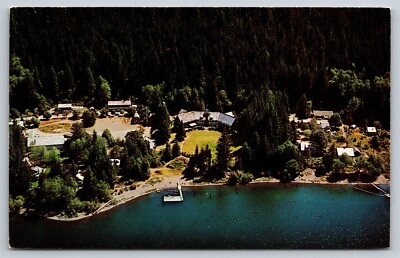 Washington Quinault Lodge Aerial View C-106 Unused Postcard, L29