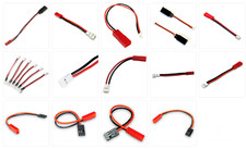 JST BEC Stecker Buchse zu JR Futaba Molex 2.0 1.25 Kabel 2 Pin Servo Lipo Akku 
